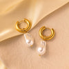 Wholesale Titanium Steel Electroplated Ins Style Earrings For Women