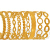 Wholesale 316L Stainless Steel Electroplated Retro Cshaped Hollow Out Personality Geometric Women's Bracelet