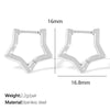 Wholesale 316L Stainless Steel Electroplated Round Opening Unisex Fashion Earrings