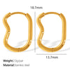 Wholesale 316L Stainless Steel Electroplated Round Opening Unisex Fashion Earrings