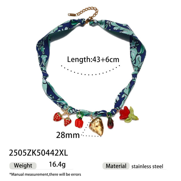 Wholesale Titanium Steel Electroplated Twist Chain Necklace For Girls With Nature Style