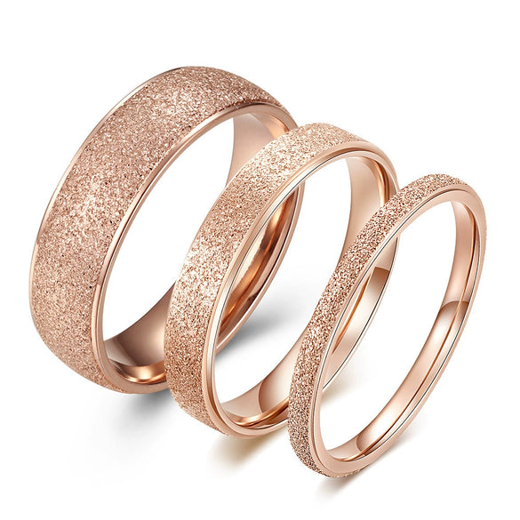 Wholesale Titanium Steel Elegant Geometric Polished Ring For Women