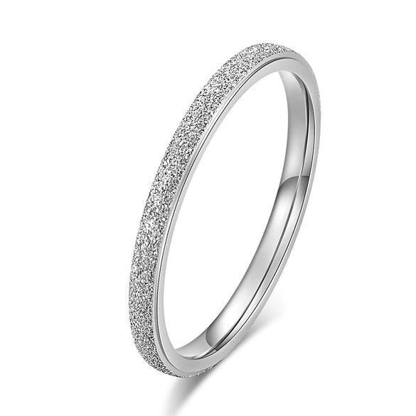 Wholesale Titanium Steel Elegant Geometric Polished Ring For Women