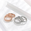 Wholesale Titanium Steel Elegant Geometric Polished Ring For Women