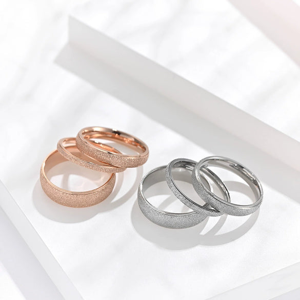 Wholesale Titanium Steel Elegant Geometric Polished Ring For Women