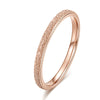Wholesale Titanium Steel Elegant Geometric Polished Ring For Women