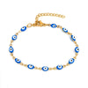 Wholesale Titanium Steel Evil Eye Bracelet With Dripping Oil Design For Women And Unisex