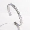 Wholesale Titanium Steel Exaggerated Open Adjustable Non Fading Female Bracelet With Geometric Style And Electroplating