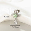 Wholesale Titanium Steel Fashion Butterflyinlaid Zircon Ear Bone Nails For Women