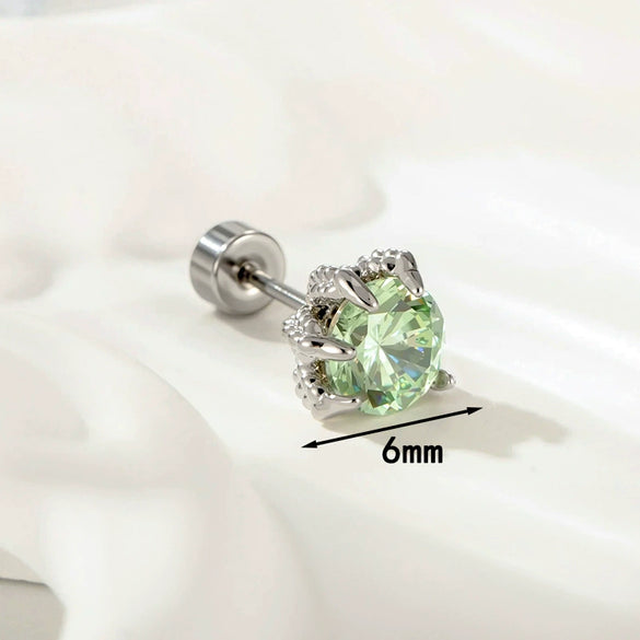 Wholesale Titanium Steel Fashion Butterflyinlaid Zircon Ear Bone Nails For Women