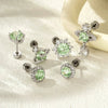 Wholesale Titanium Steel Fashion Butterflyinlaid Zircon Ear Bone Nails For Women