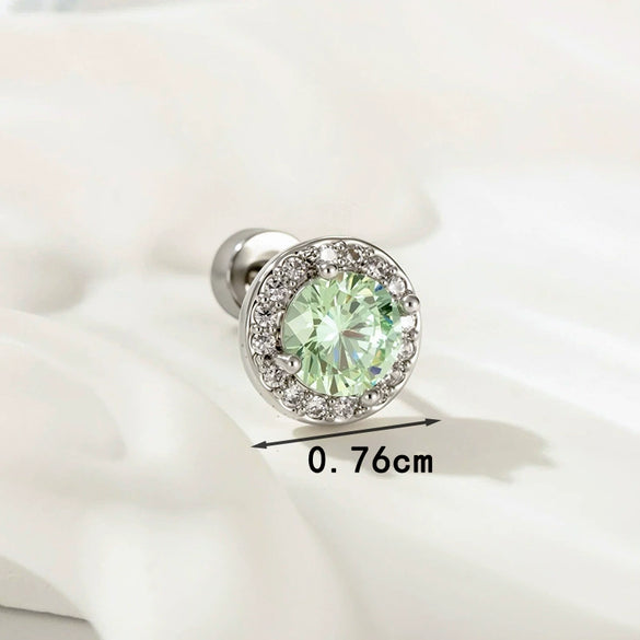 Wholesale Titanium Steel Fashion Butterflyinlaid Zircon Ear Bone Nails For Women