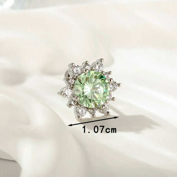 Wholesale Titanium Steel Fashion Butterflyinlaid Zircon Ear Bone Nails For Women