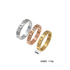 Wholesale Titanium Steel Fashion Ring With Roman Numerals And Letters Electroplated For Women