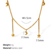 Wholesale 316L Stainless Steel Fashion Simple Necklace With Star Moon Shape Pendant And Electroplating Design