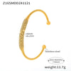 Wholesale 316L Stainless Steel Fashion Simple Spiral Pattern Women's Electroplating Bracelet