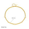 Wholesale Titanium Steel Fivepointed Star Chain Jewelry Electroplated Clavicle Necklace For Women