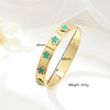 Wholesale Titanium Steel Flower Bracelet For Women With Electroplating Design And Fashion Style