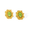 Wholesale Titanium Steel Flower Diamond Elegant Vintage Women's Earrings With Electroplating