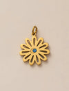 Wholesale Titanium Steel Flower Square Birthstone Pendant Necklace For Women With Electroplating