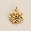 Wholesale Titanium Steel Flower Square Birthstone Pendant Necklace For Women With Electroplating