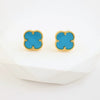 Wholesale Titanium Steel Flower Stud Earrings For Women Electroplated With High Quality And Advanced Sense