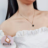 Wholesale Titanium Steel Fourleaf Clover Geometric Style Electroplated Female Necklace