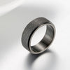 Wholesale Titanium Steel Frosted Rotatable Antianxiety Decompression Ring Jewelry With Geometric Pattern And Polish Processing For Unisex