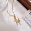 Wholesale Titanium Steel Geometric Balloon Dog Necklace For Women Electroplated O Word Chain Simple Style