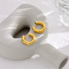 Wholesale Titanium Steel Geometric Bar And Round Ring Earrings For Men And Women