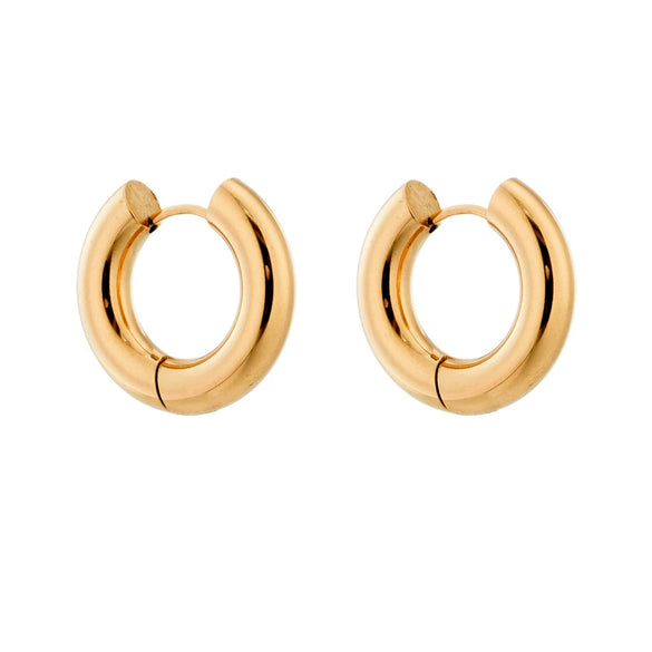 Wholesale Titanium Steel Geometric Bar And Round Ring Earrings For Men And Women
