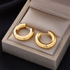 Wholesale Titanium Steel Geometric Bar And Round Ring Earrings For Men And Women