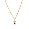 Wholesale Titanium Steel Geometric Birthstone Zircon Necklace Electroplated O Word Chain Unisex