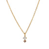 Wholesale Titanium Steel Geometric Birthstone Zircon Necklace Electroplated O Word Chain Unisex