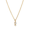 Wholesale Titanium Steel Geometric Birthstone Zircon Necklace Electroplated O Word Chain Unisex