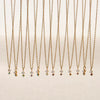 Wholesale Titanium Steel Geometric Birthstone Zircon Necklace Electroplated O Word Chain Unisex