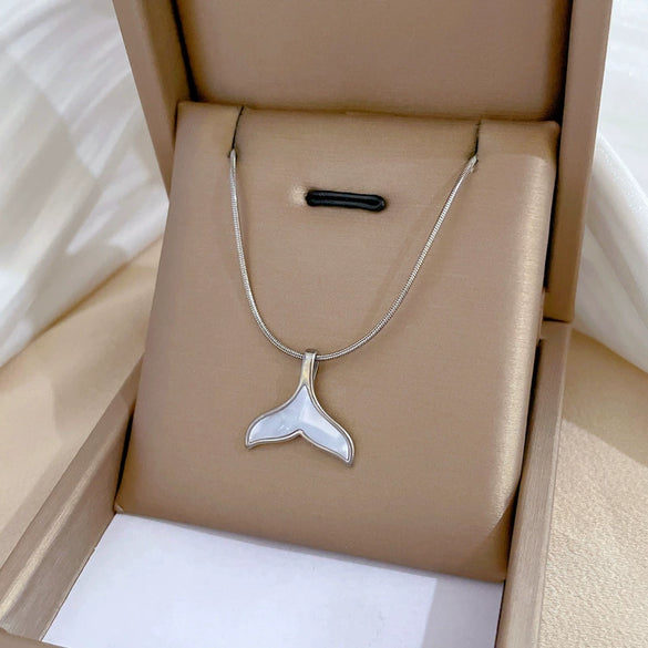 Wholesale Titanium Steel Geometric Cartoon Style Electroplated Cold Necklace For Unisex As Clavicle Chain Accessories