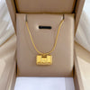 Wholesale Titanium Steel Geometric Cartoon Style Electroplated Cold Necklace For Unisex As Clavicle Chain Accessories