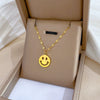 Wholesale Titanium Steel Geometric Cartoon Style Electroplated Cold Necklace For Unisex As Clavicle Chain Accessories