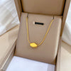 Wholesale Titanium Steel Geometric Cartoon Style Electroplated Cold Necklace For Unisex As Clavicle Chain Accessories