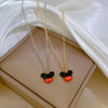 Wholesale Titanium Steel Geometric Cartoon Style Electroplated Women's Necklace