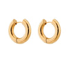 Wholesale Titanium Steel Geometric Circle Earrings With Electroplating For Women Simple Cold Style Allmatch Design