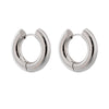 Wholesale Titanium Steel Geometric Circle Earrings With Electroplating For Women Simple Cold Style Allmatch Design