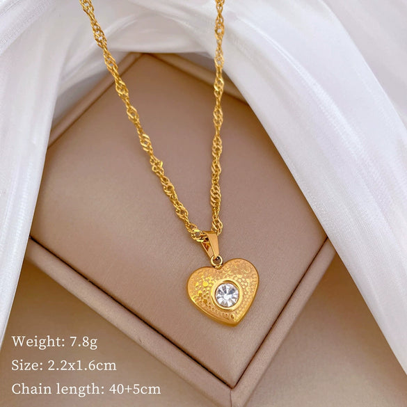 Wholesale Titanium Steel Geometric Clavicle Necklace With Electroplating For Unisex