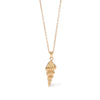 Wholesale Titanium Steel Geometric Conch Pendant Women's O Word Chain Necklace With Electroplating