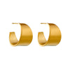 Wholesale Titanium Steel Geometric Cshaped Electroplated Women's Ear Studs In Simple Cold Style