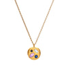 Wholesale Titanium Steel Geometric December Birthstone Zircon Necklace For Women With Electroplating Treatment And Water Wave Chain