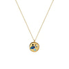 Wholesale Titanium Steel Geometric December Birthstone Zircon Necklace For Women With Electroplating Treatment And Water Wave Chain