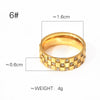 Wholesale Titanium Steel Geometric Diamondencrusted Square Ring Jewelry