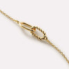 Wholesale Titanium Steel Geometric Double Loop Interlocking Circle Pendant Clavicle Chain Necklace For Ladies